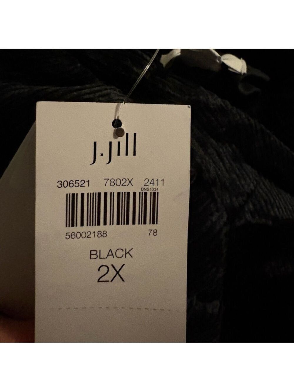 J. Jill Black Corduroy Blazer Jacket Plus Size 2X Lightweight NWT - Picture 10 of 10